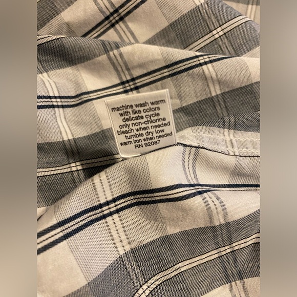 BLACK Saks Fifth Avenue SLIM FIT men’s large button up shirt - Picture 4 of 7